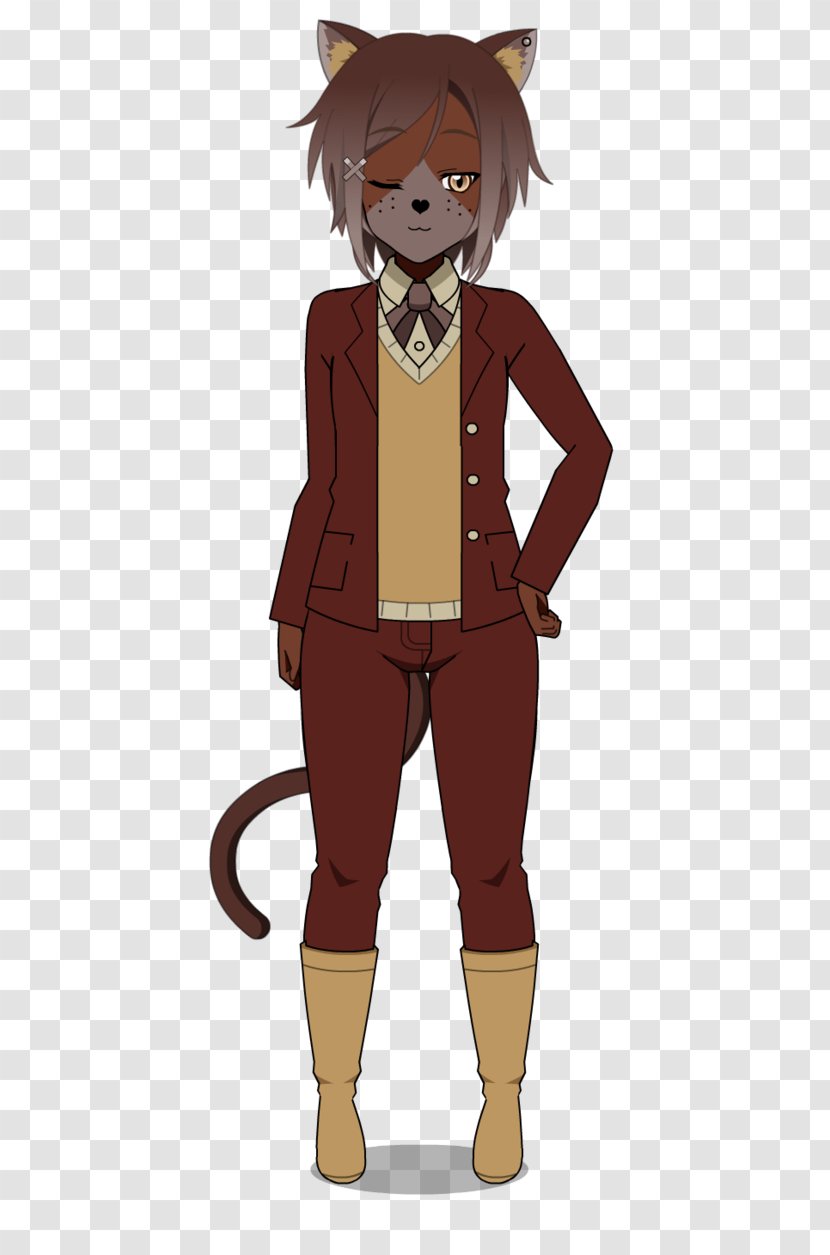 Cat Mammal Human Boy Illustration - Tree Transparent PNG