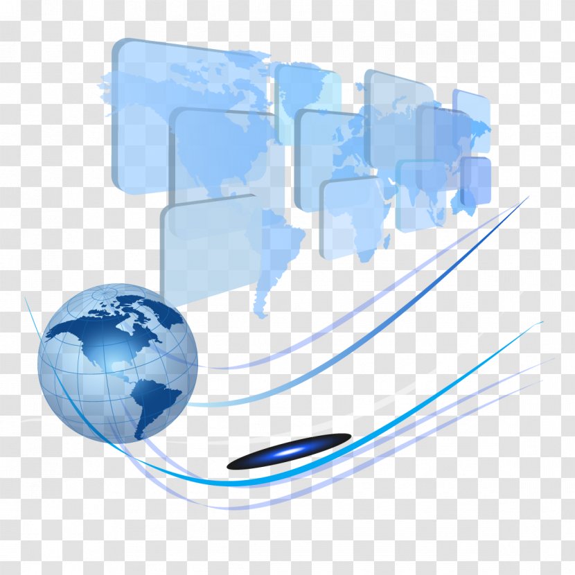 Blue Euclidean Vector Download - Diagram - Earth Information Board Transparent PNG