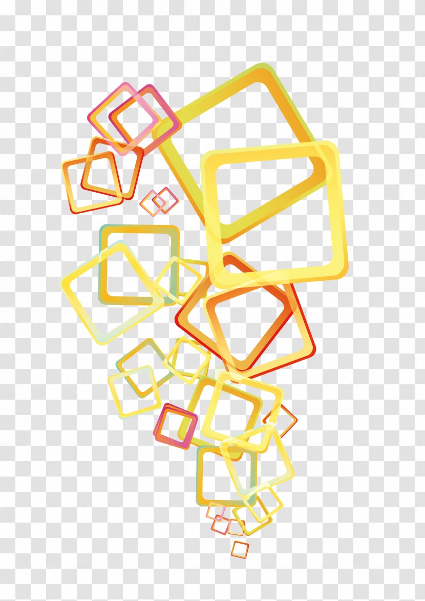Transparency And Translucency Euclidean Vector - Rectangle - Yellow Transparent Square Frame Transparent PNG