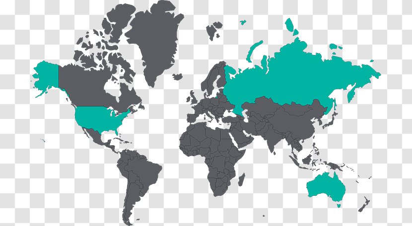 World Map Vector Graphics Mercator Projection Transparent PNG