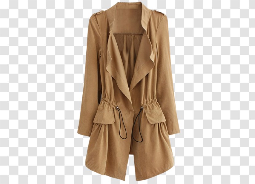 Trench Coat Outerwear Fashion Clothing - Jacket Transparent PNG