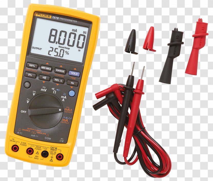 Fluke Corporation Digital Multimeter Calibration True RMS Converter - Electronic Test Equipment - Thermocouple Transparent PNG