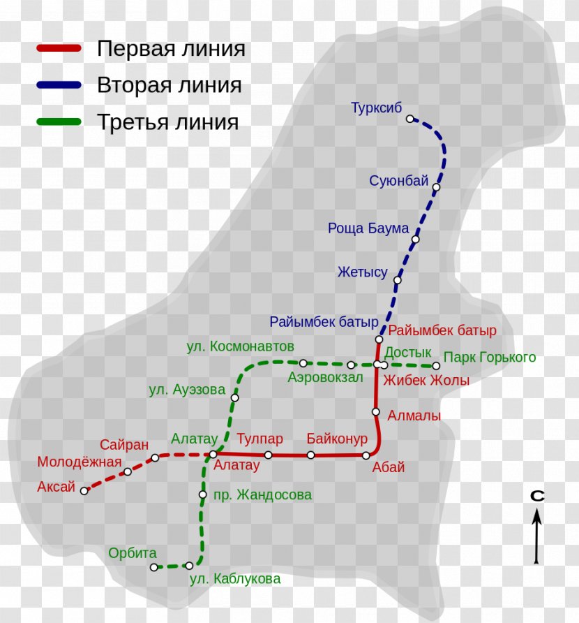 Almaty Metro Rapid Transit Commuter Station Moscow - Map Transparent PNG