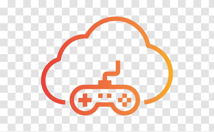 Video Games File Format - Orange - Cloud Computing Icon Transparent Transparent PNG