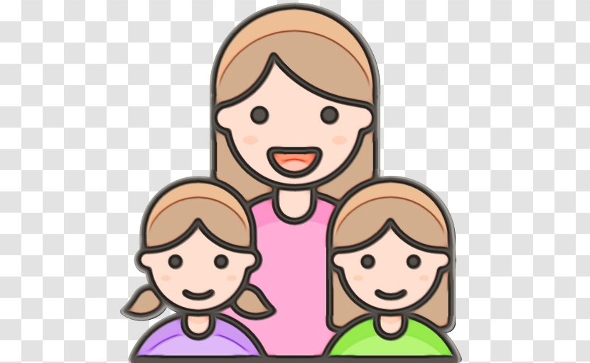 Happy Family Cartoon - Facial Expression - Play Pleased Transparent PNG