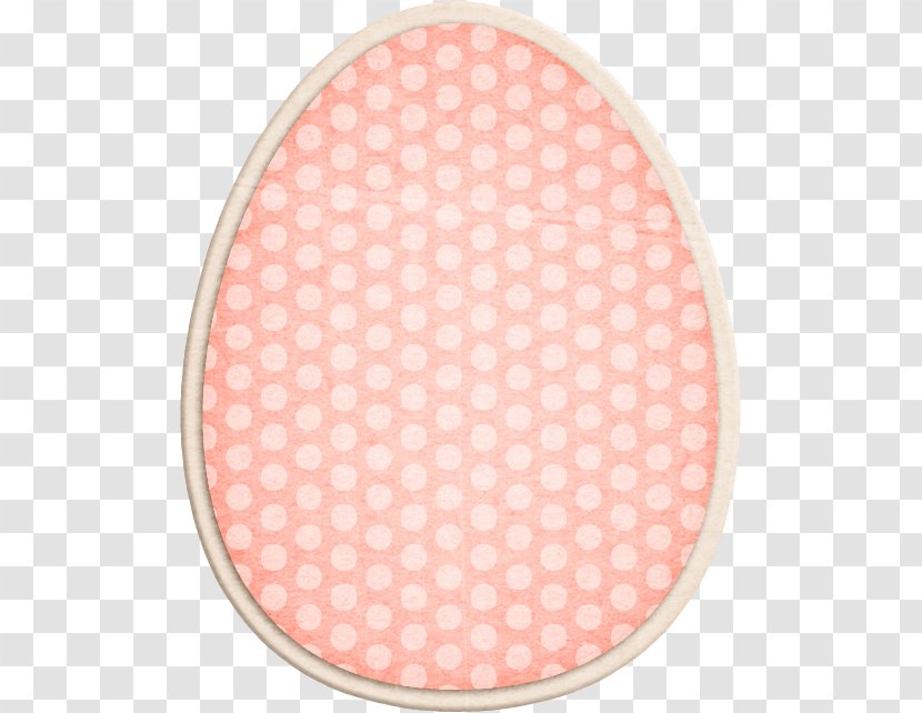 Paper Circle Easter Egg - Peach - Eggs Transparent PNG