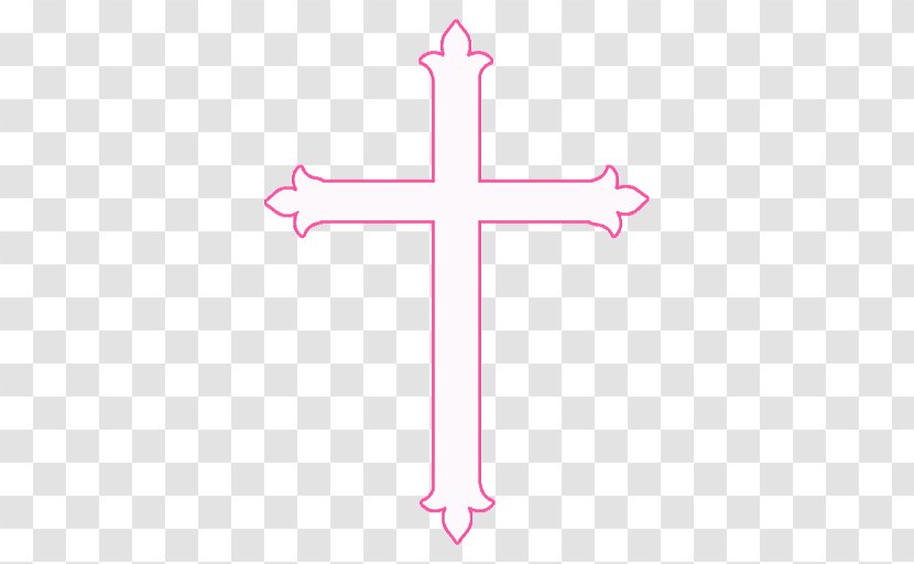 Pink M Line Design - Symbol - Christening Invitation Transparent PNG