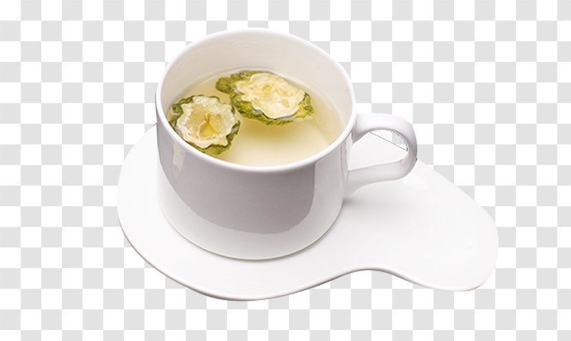 Bitter Melon Tea Coffee Flowering - A Cup Of Gourd Transparent PNG
