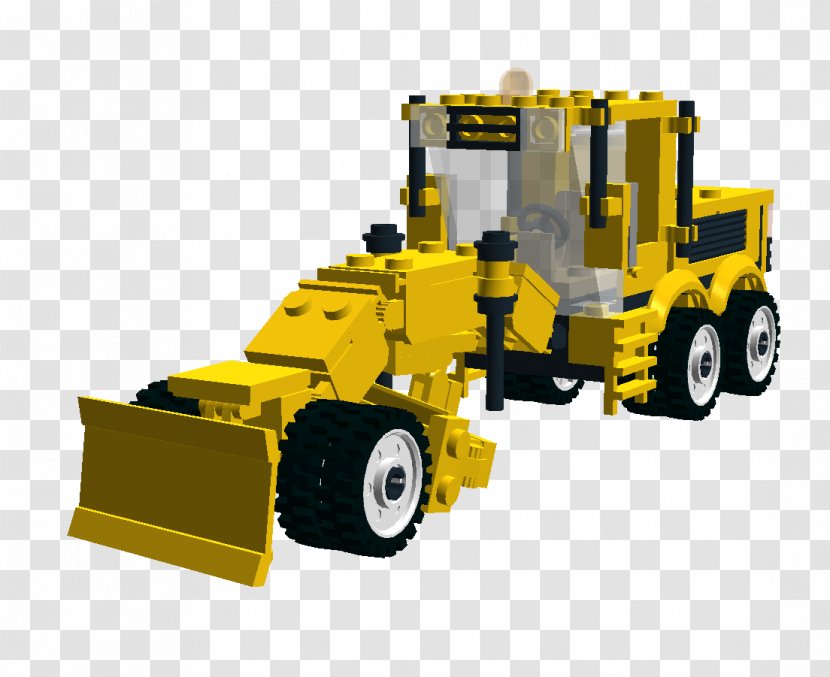 Bulldozer LEGO Machine Wheel Tractor-scraper - Construction Equipment Transparent PNG