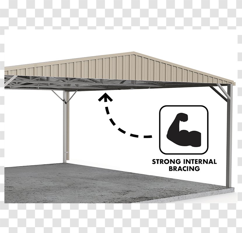 Shed Gable Roof Shade Carport - Absco Industries - Eucalypt Watercolor Transparent PNG