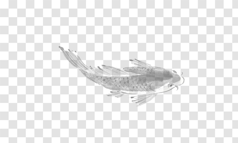 White Black Pattern - Fish Transparent PNG