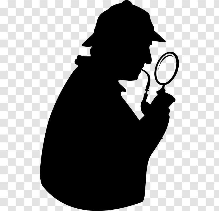 Sherlock Holmes Detective Silhouette Clip Art - Consulting Vector Transparent PNG