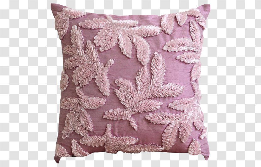 Throw Pillow Cushion Couch Furniture - Embroidery - Chinese Feather Transparent PNG