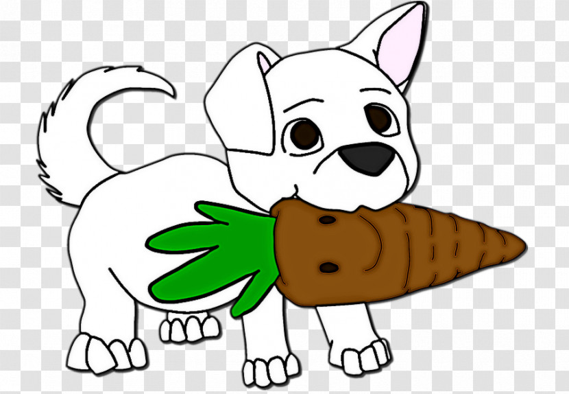 Cartoon Snout Line Art Tail Puppy Transparent PNG