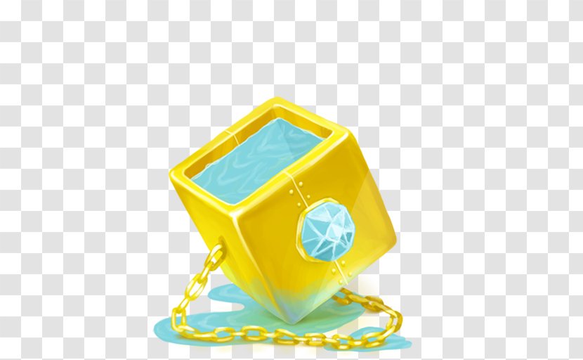 Yellow - Box - 21 Water Diamond Transparent PNG