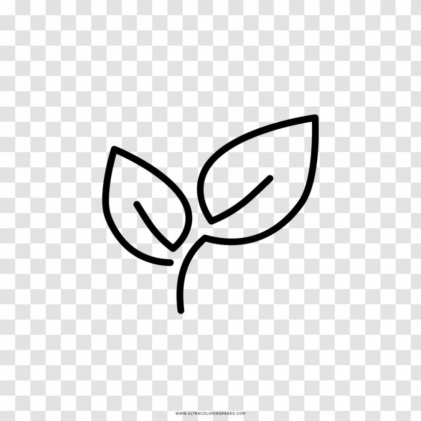Drawing Clip Art - Black And White - Vegetarian Symbol Transparent PNG
