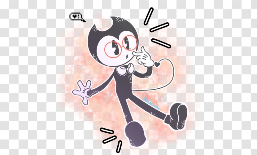 Bendy And The Ink Machine Cartoon TheMeatly Games - Watercolor - Mask Transparent PNG