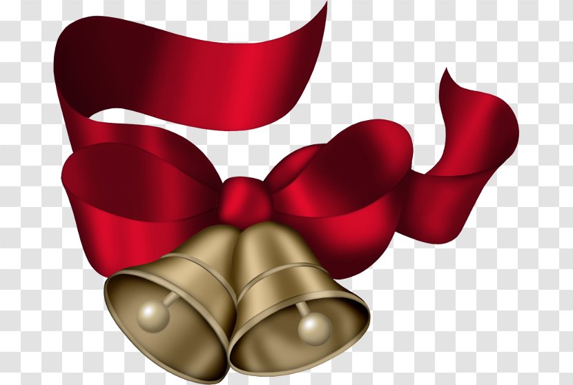 Red Ribbon Bell Image Clip Art - Chimney Bells tree Transparent PNG