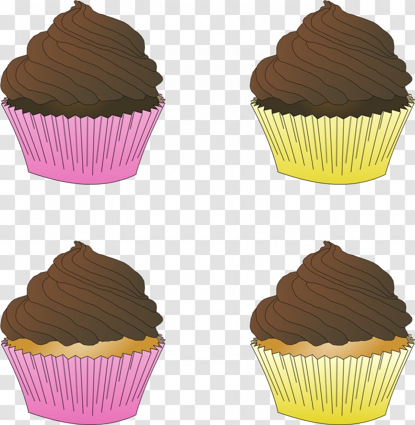 Cupcake Frosting & Icing Muffin Chocolate Ice Cream Cake Transparent PNG