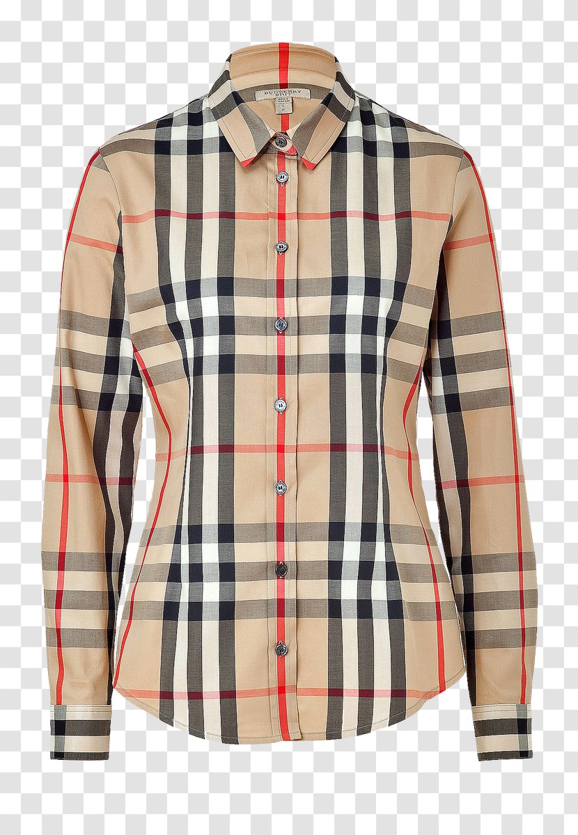 T-shirt Burberry Dress Shirt Casual Clothing - Sleeve Transparent PNG