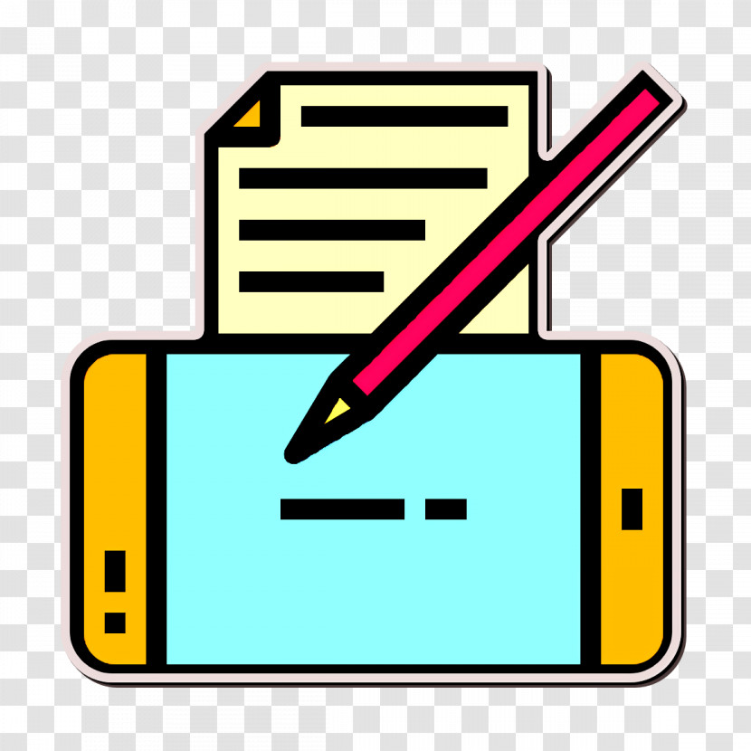 Paper Icon Book And Learning Icon Smartphone Icon Transparent PNG