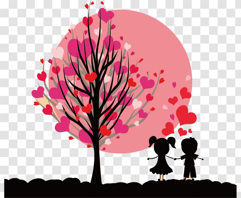 Month February Love Happiness - Tree Of Hearts And For Children Transparent PNG