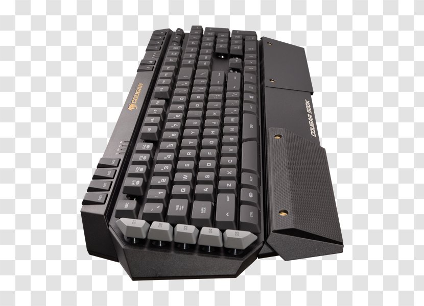 Computer Keyboard Macro Gaming Keypad Cougar 500K Rollover - Electronic Device - Flat Palm Material Transparent PNG