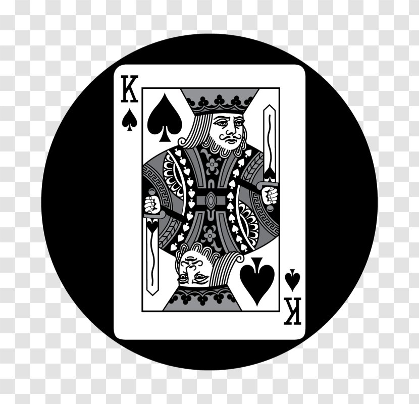 Jack King Of Spades Playing Card - Silhouette Transparent PNG