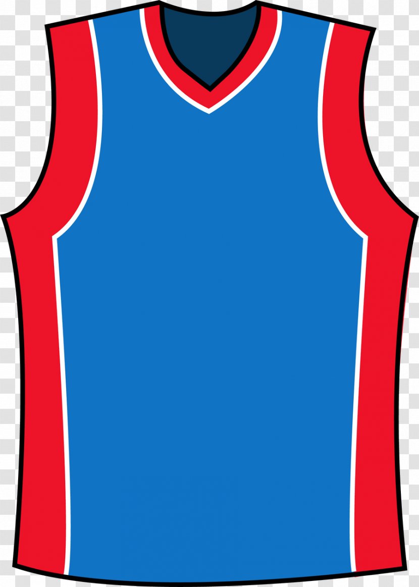 Clip Art Sports Fan Jersey Sleeve T-shirt - Active Tank - Basketball Template Clipart Transparent PNG