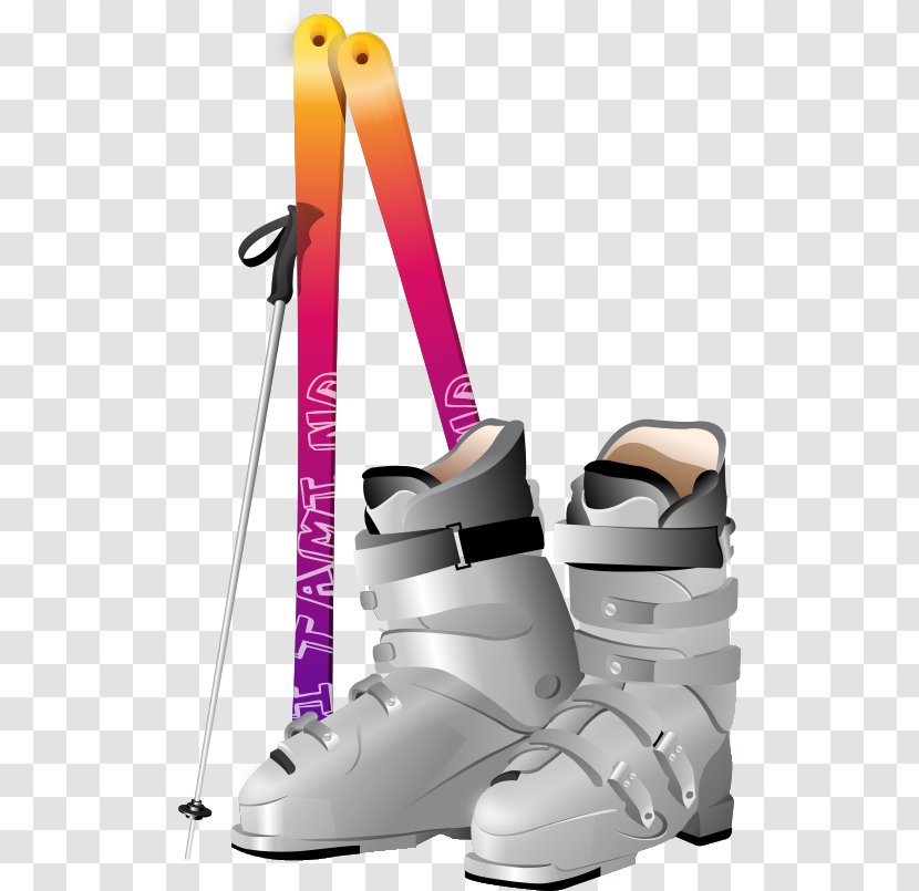 Skiing Winter Sport Ski Boots - Binding Transparent PNG