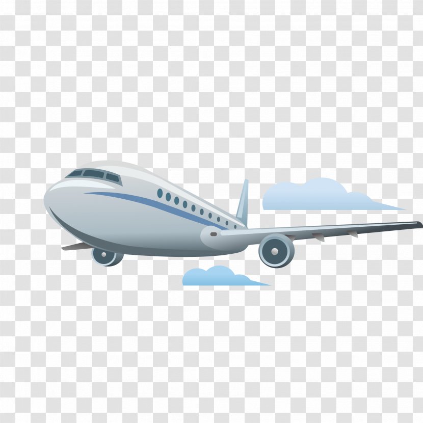 Airplane Aircraft Train Flight Travel - Narrow Body - Cartoon Transparent PNG