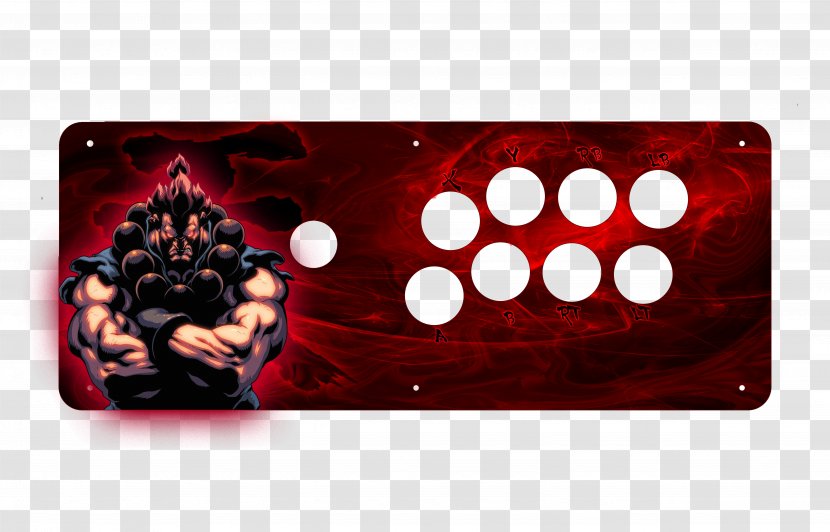 Akuma Arcade Controller Ken Masters Art Game - Mad Catz - Lazy Transparent PNG