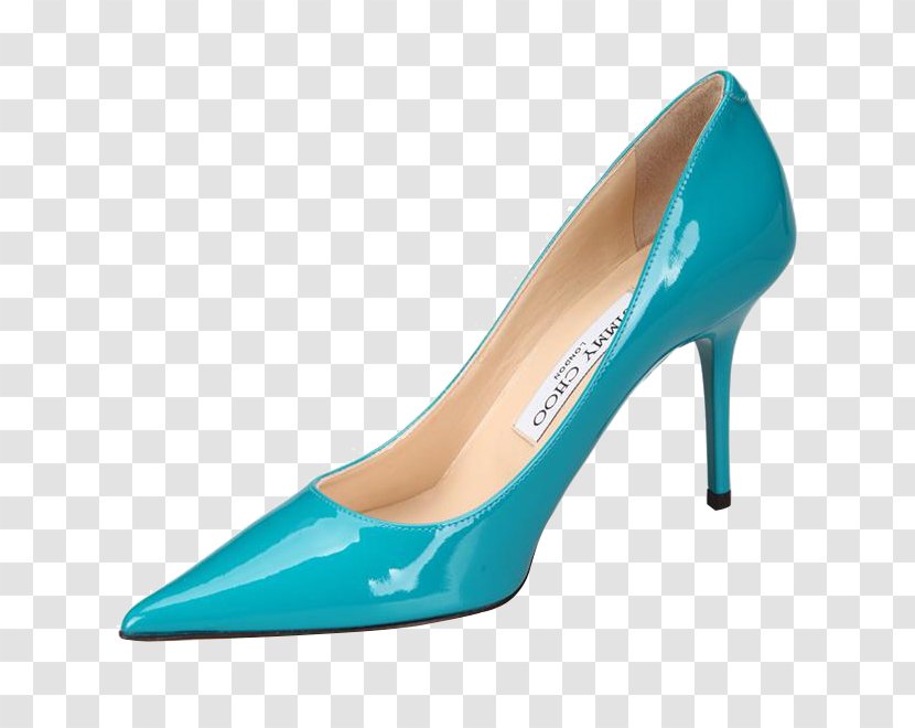 Blue Shoe High-heeled Footwear Designer Absatz - Aqua - Lady High Heels Transparent PNG