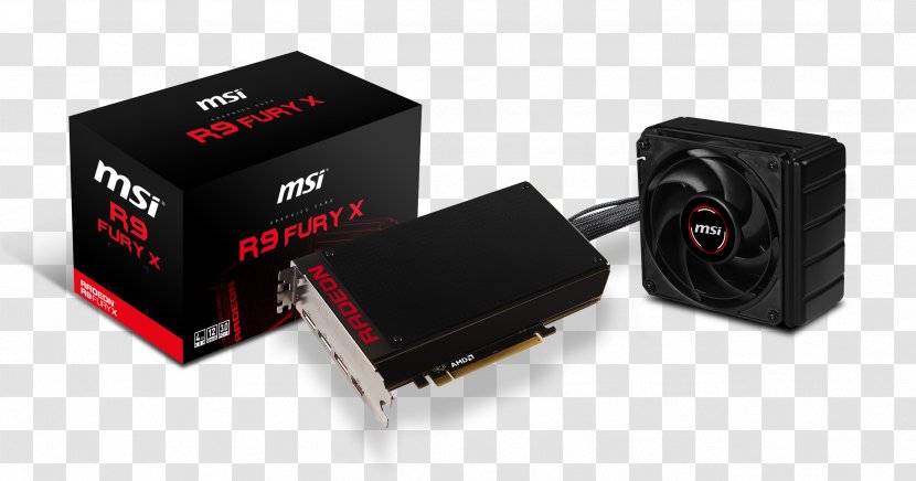 Graphics Cards & Video Adapters AMD Radeon R9 Fury X MSI Micro-Star International Computer - Electronics Accessory Transparent PNG