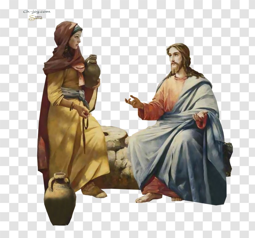 Samaritan Woman At The Well Christianity Samaritans Bible Religion - Book - Deviantart Jesus Transparent PNG