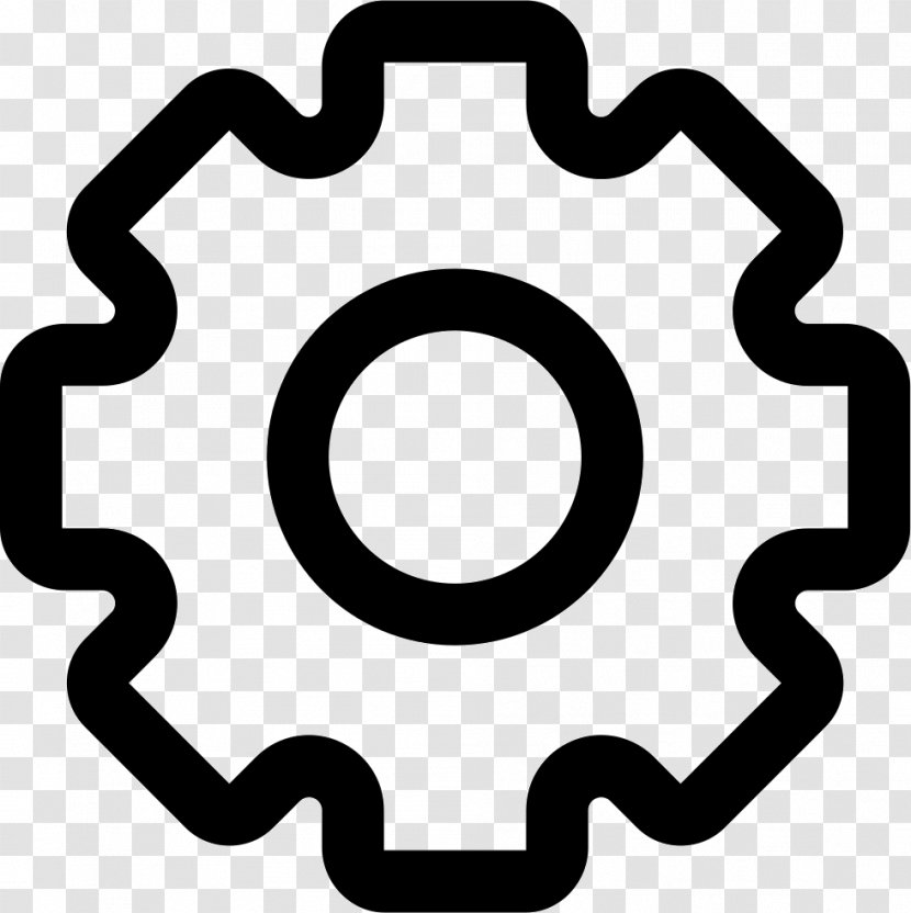 Gear Symbol Download Clip Art - Black Transparent PNG