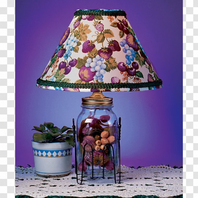 Window Light Fixture Lamp Shades Lighting - Violet - Mason Jar Transparent PNG