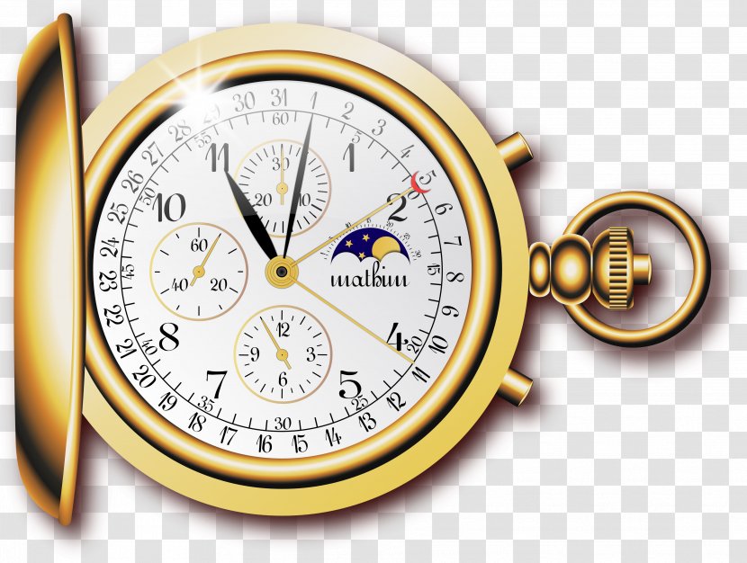 Pocket Watch Clock - Clothing Accessories - Clocks And Watches Transparent PNG