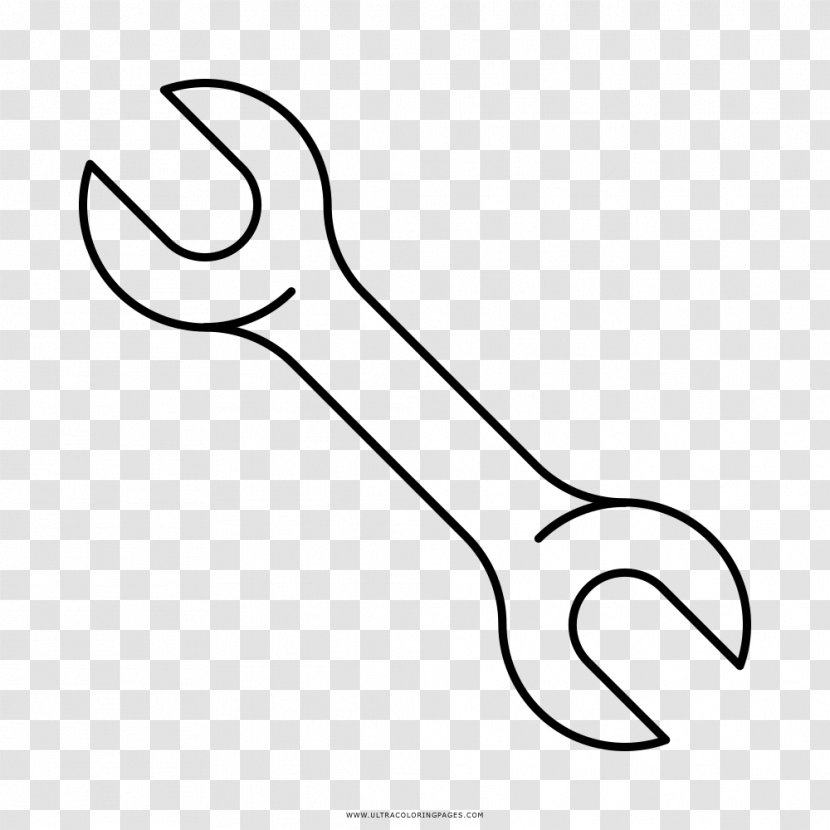 Drawing Adjustable Spanner Spanners Key - Tool Transparent PNG