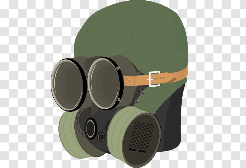 Gas Mask Euclidean Vector - Painted Green Masks Transparent PNG