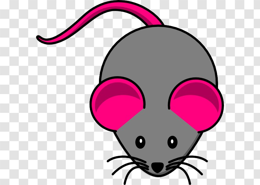 Rat Clip Art Mouse Pink Nose - Muridae - Line Cartoon Transparent PNG