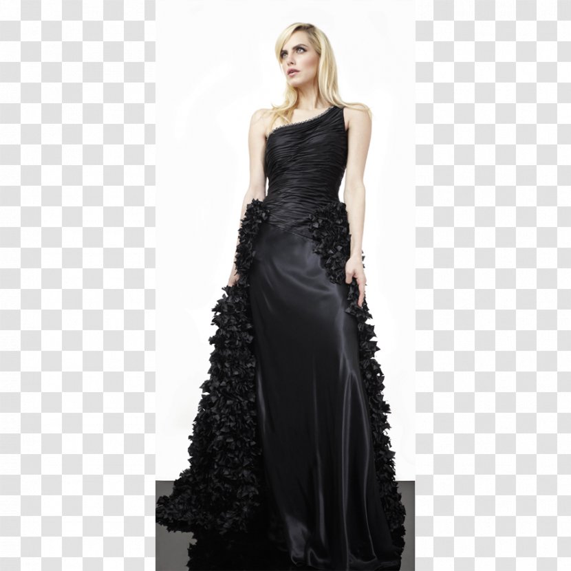 Little Black Dress Este & Chlo Satin Gown - Tree - Chloë Grace Moretz Transparent PNG