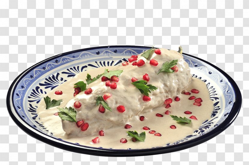 Chiles En Nogada Mexican Cuisine Mole Sauce Poblano Taco Transparent PNG