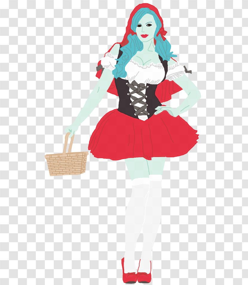 Little Red Riding Hood Halloween Costume Disguise - Party Transparent PNG