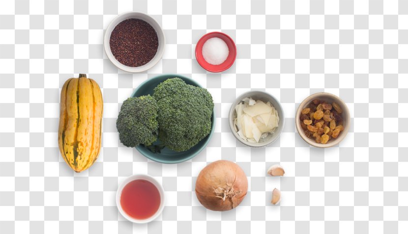 Vegetarian Cuisine Delicata Squash Stuffing Food Zucchini - Diet - Broccoli Garlic Quinoa Transparent PNG