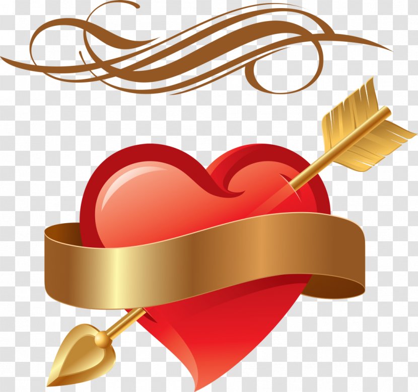 Heart Arrow Drawing Clip Art - Love Transparent PNG