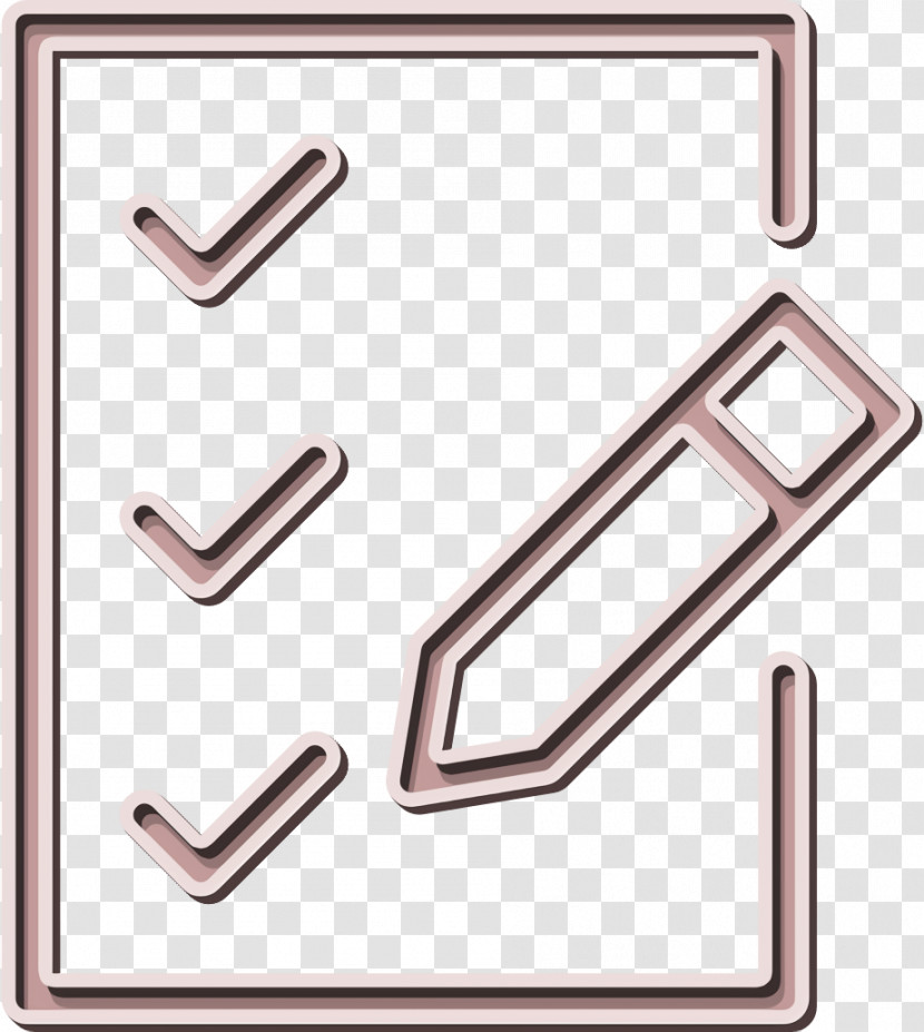 Icon Check List And Pencil Icon Edit Icon Transparent PNG