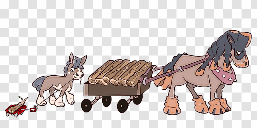 Wagon Cart Vehicle Pony Horse Transparent PNG