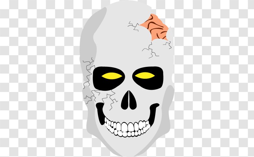 Human Skull ICO Icon - Halloween - Skeleton Element, Transparent PNG