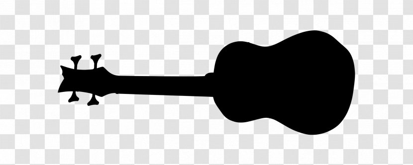 Product Design Clip Art Line Silhouette - String Instrument - Acousticelectric Guitar Transparent PNG